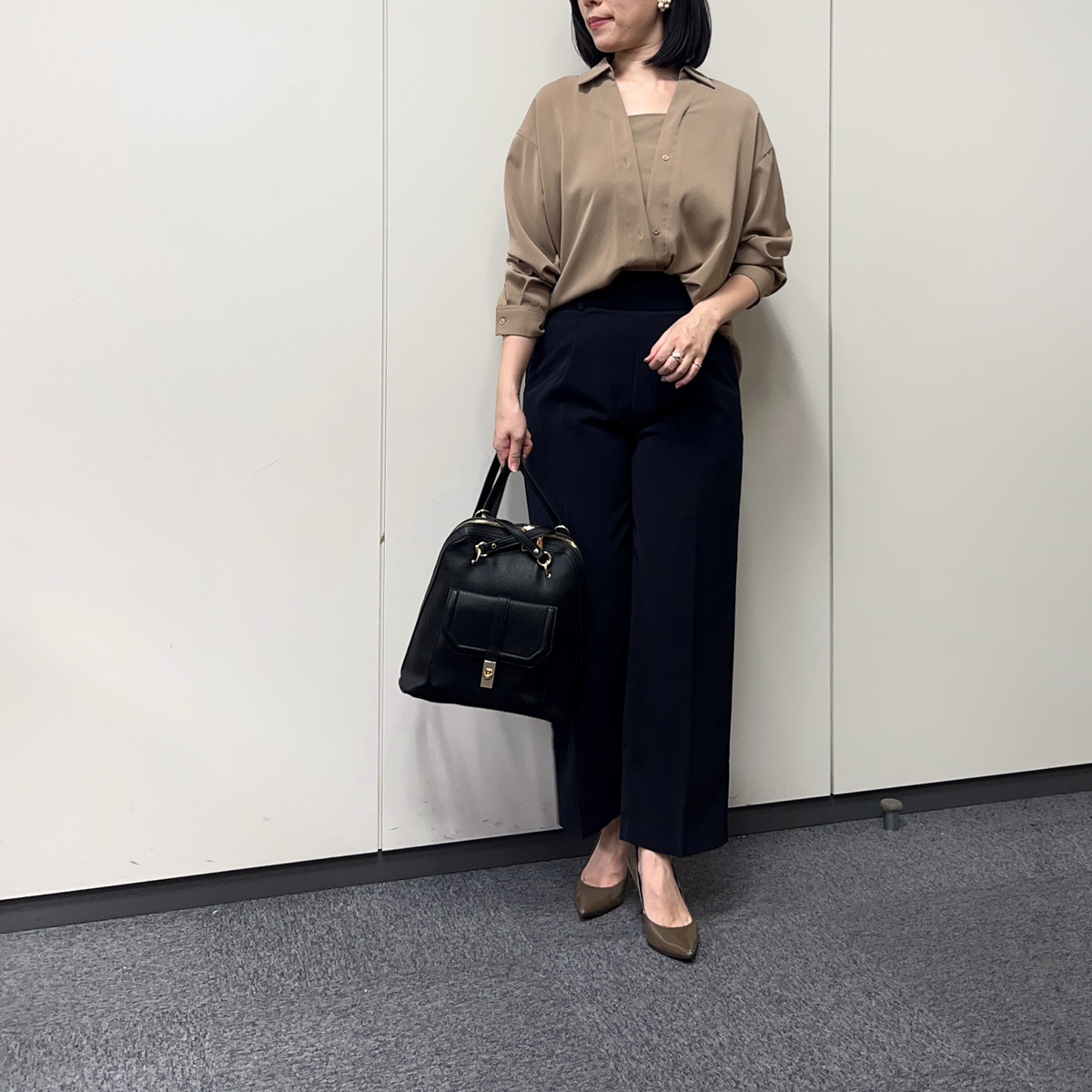 リュック通勤お仕事コーデ