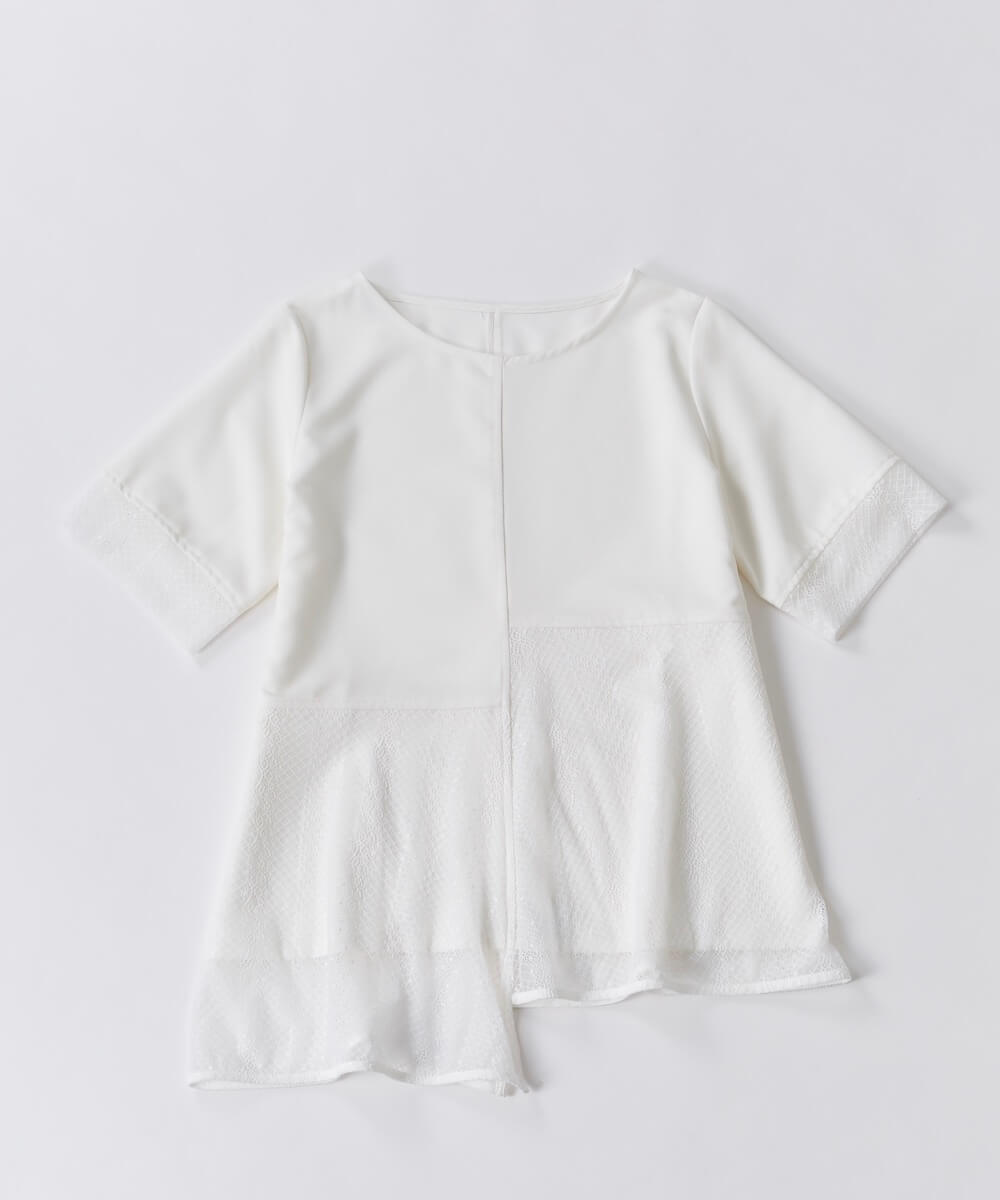 ★プライスダウン★50％OFF★アシンメトリーレース切替ブラウス | WEBストア | ファッションレンタル【EDIST. CLOSET】