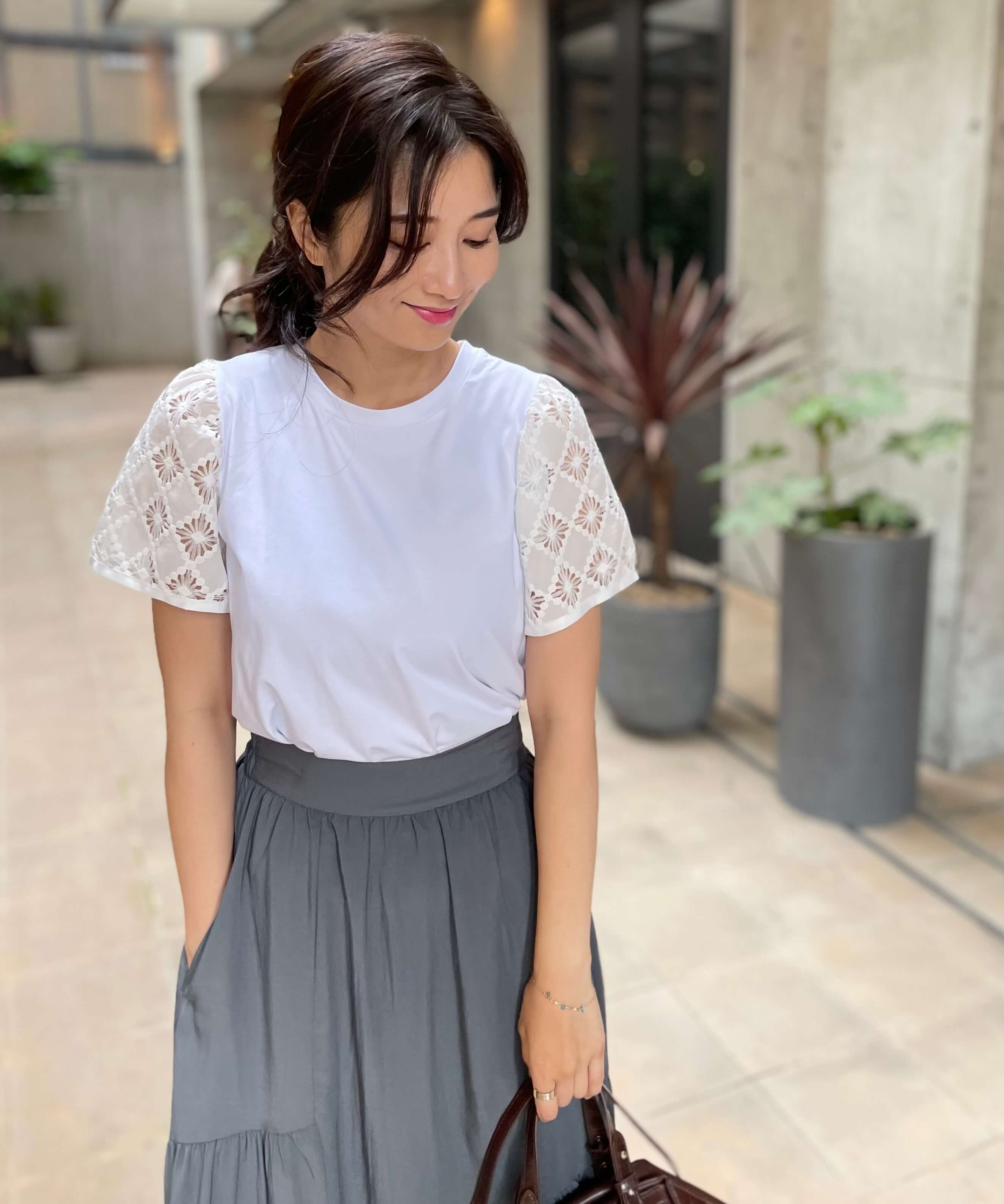 ★プライスダウン・50％OFF★エンブロイダリー袖カットソー | WEBストア | ファッションレンタル【EDIST. CLOSET】