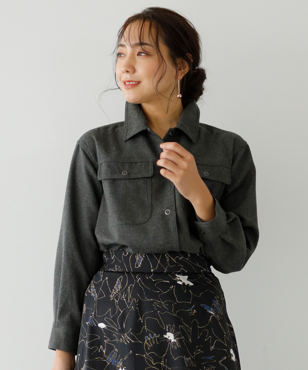 ★10％OFF★ポケットデザインシャツジャケット | WEBストア | ファッションレンタル【EDIST. CLOSET】