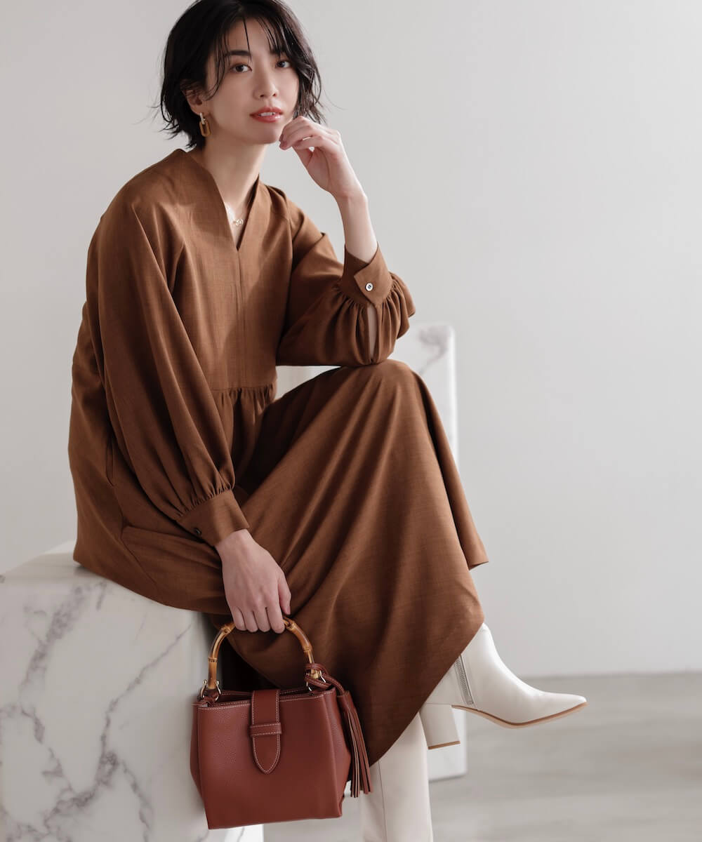 ★10％OFF★２WAYタッセル付きバンブーハンドルショルダーバッグ | WEBストア | ファッションレンタル【EDIST. CLOSET】