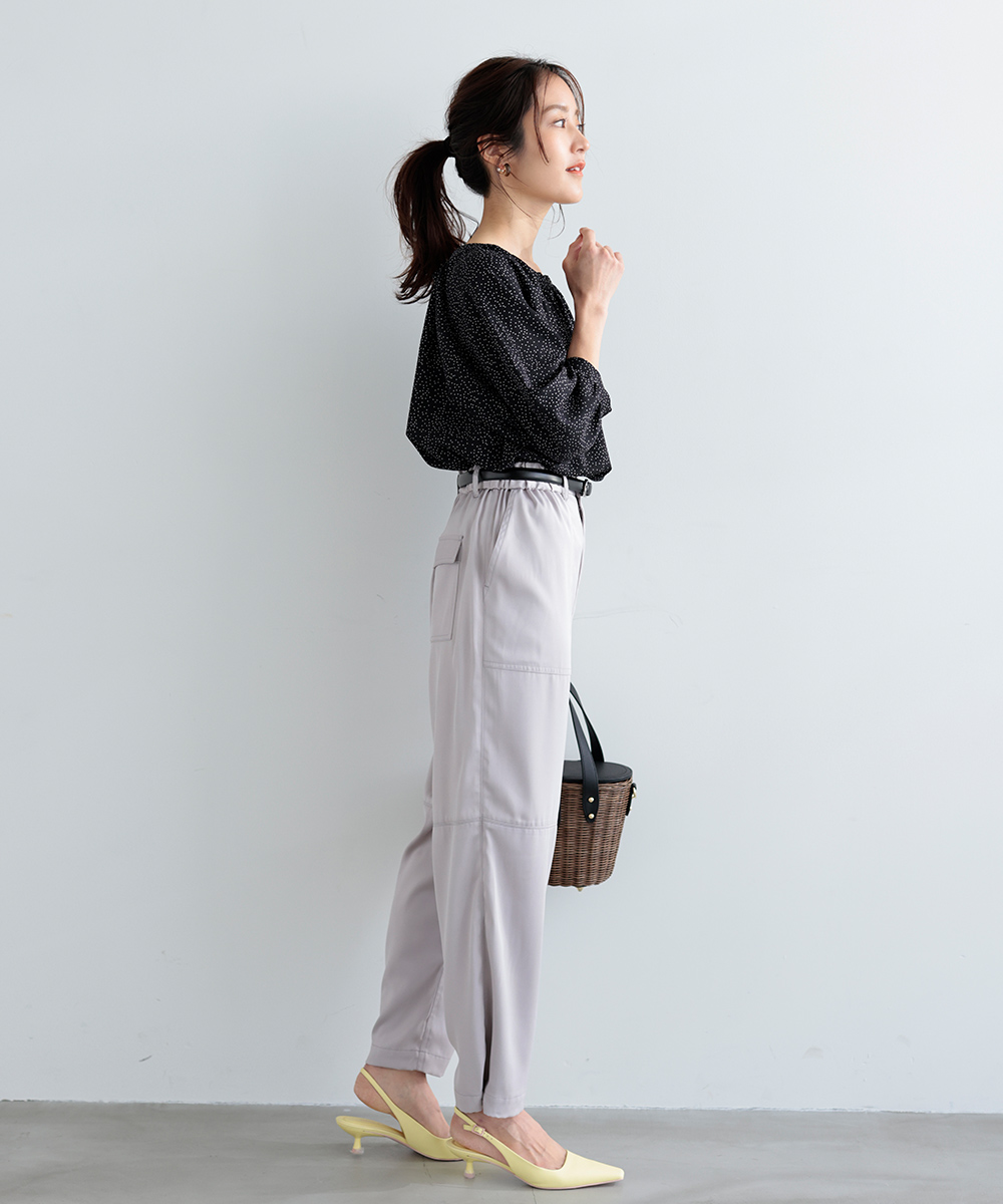 【LAST SALE】未使用品・グロッシー２wayシルエットカーゴパンツ | WEBストア | ファッションレンタル【EDIST. CLOSET】