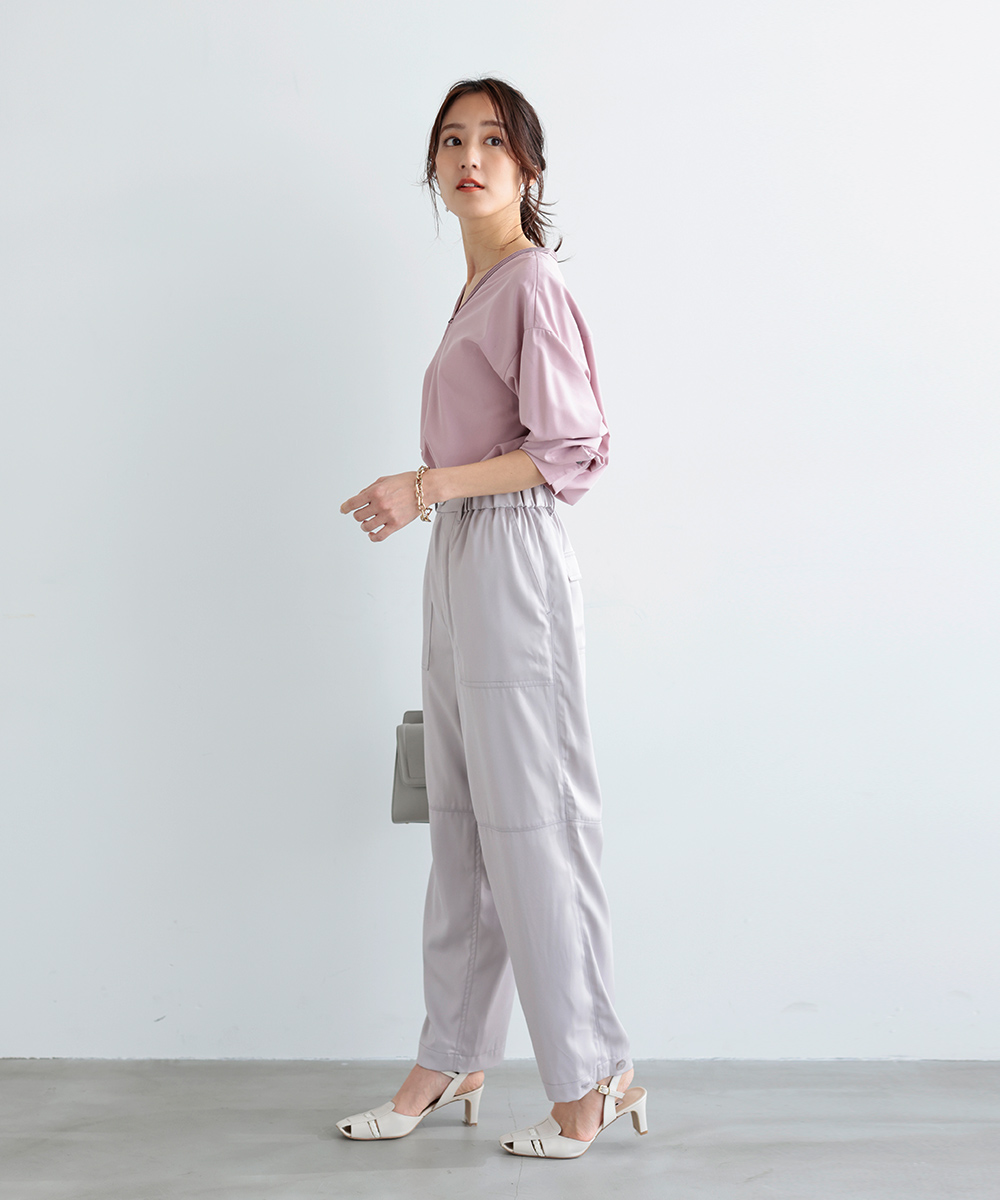 【LAST SALE】未使用品・グロッシー２wayシルエットカーゴパンツ | WEBストア | ファッションレンタル【EDIST. CLOSET】
