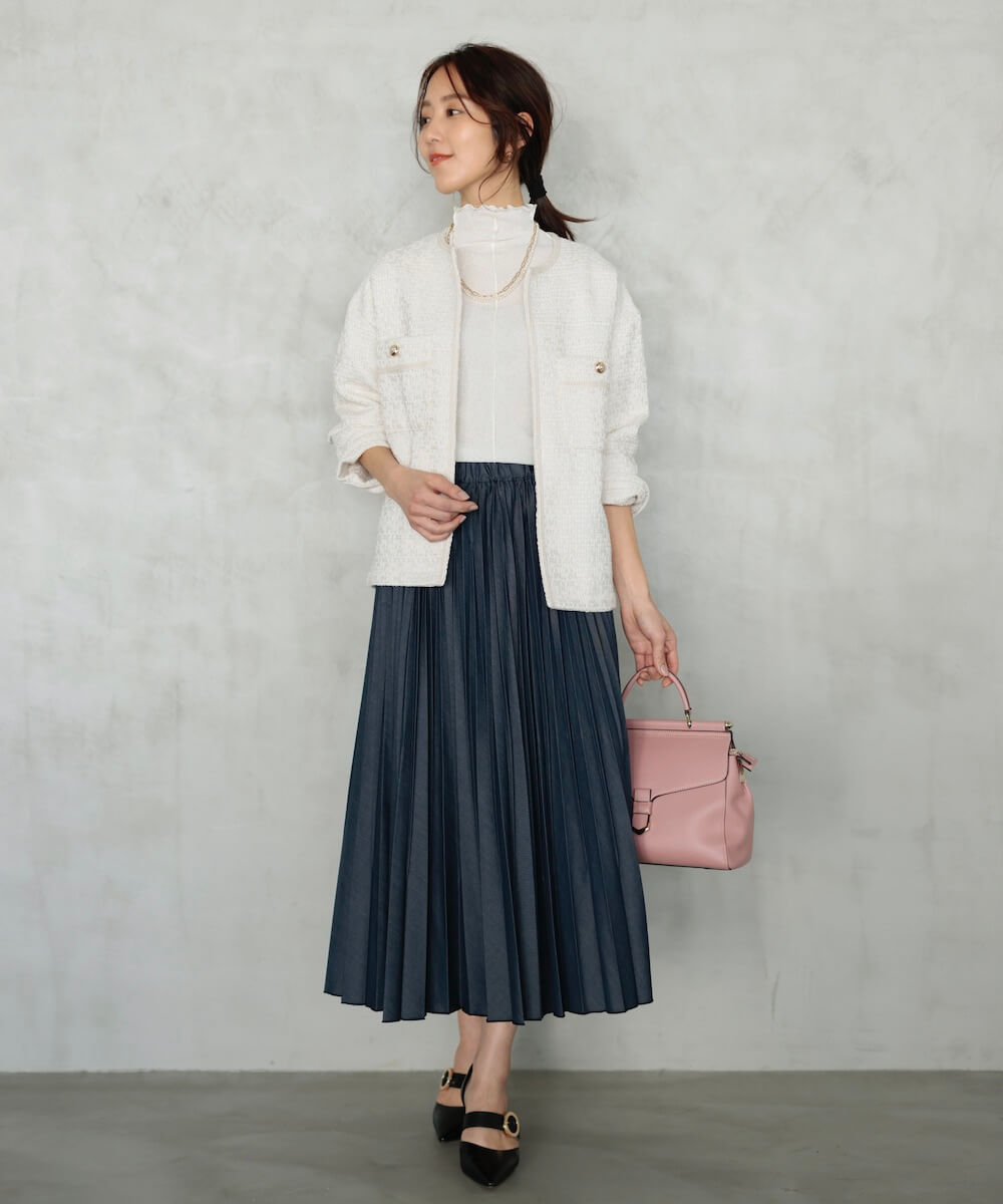 ★50％OFF★インディゴブルーデニムプリーツスカート | WEBストア | ファッションレンタル【EDIST. CLOSET】