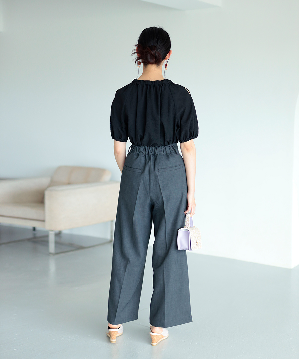★新商品★ドライタッチグレーセンタープレスパンツ | WEBストア | ファッションレンタル【EDIST. CLOSET】