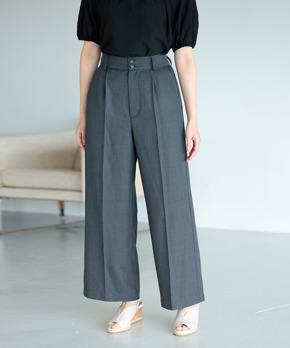 ★新商品★ドライタッチグレーセンタープレスパンツ | WEBストア | ファッションレンタル【EDIST. CLOSET】