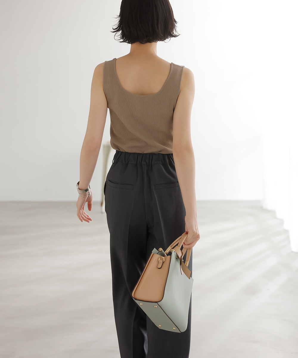 ★新商品★ドライタッチグレーセンタープレスパンツ | WEBストア | ファッションレンタル【EDIST. CLOSET】