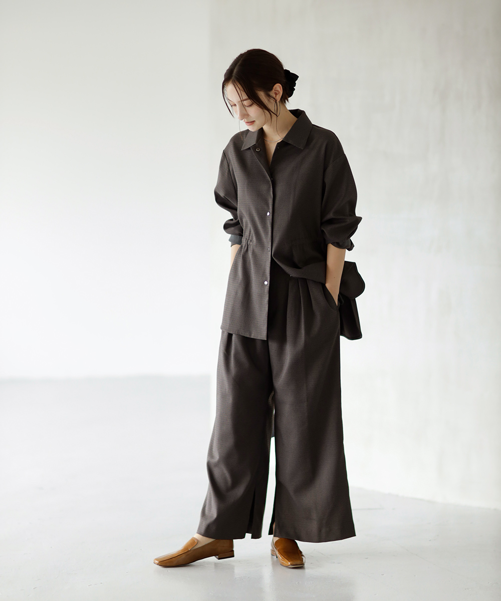 チェック柄スリータックパンツ | WEBストア | ファッションレンタル【EDIST. CLOSET】