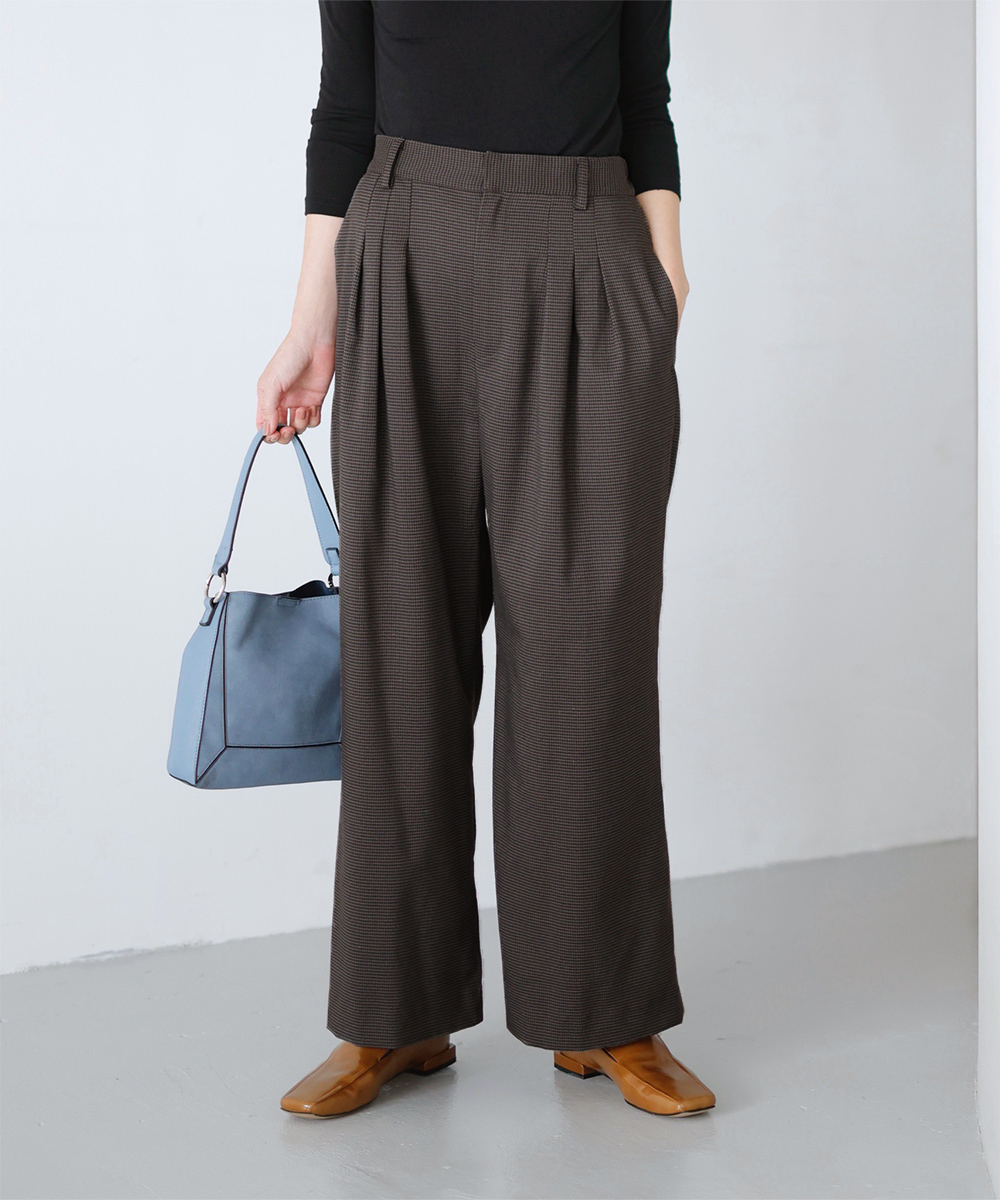 ★30%OFF★チェック柄スリータックパンツ | WEBストア | ファッションレンタル【EDIST. CLOSET】