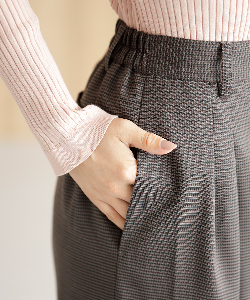 チェック柄スリータックパンツ | WEBストア | ファッションレンタル【EDIST. CLOSET】
