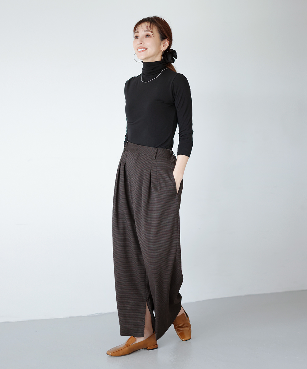 チェック柄スリータックパンツ | WEBストア | ファッションレンタル【EDIST. CLOSET】