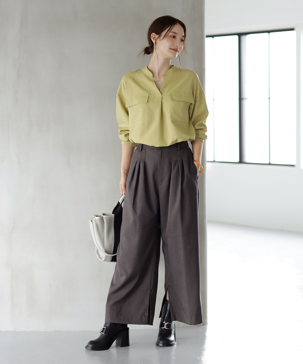 チェック柄スリータックパンツ | WEBストア | ファッションレンタル【EDIST. CLOSET】