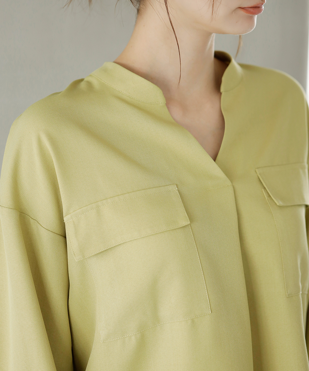 袖ボタン開きスキッパーブラウス | WEBストア | ファッションレンタル【EDIST. CLOSET】