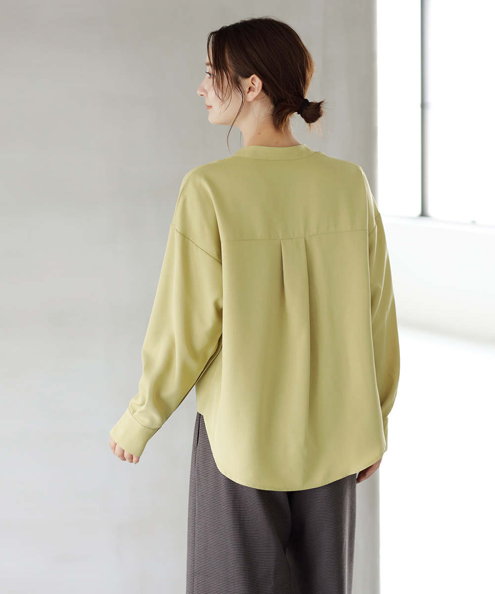 袖ボタン開きスキッパーブラウス | WEBストア | ファッションレンタル【EDIST. CLOSET】