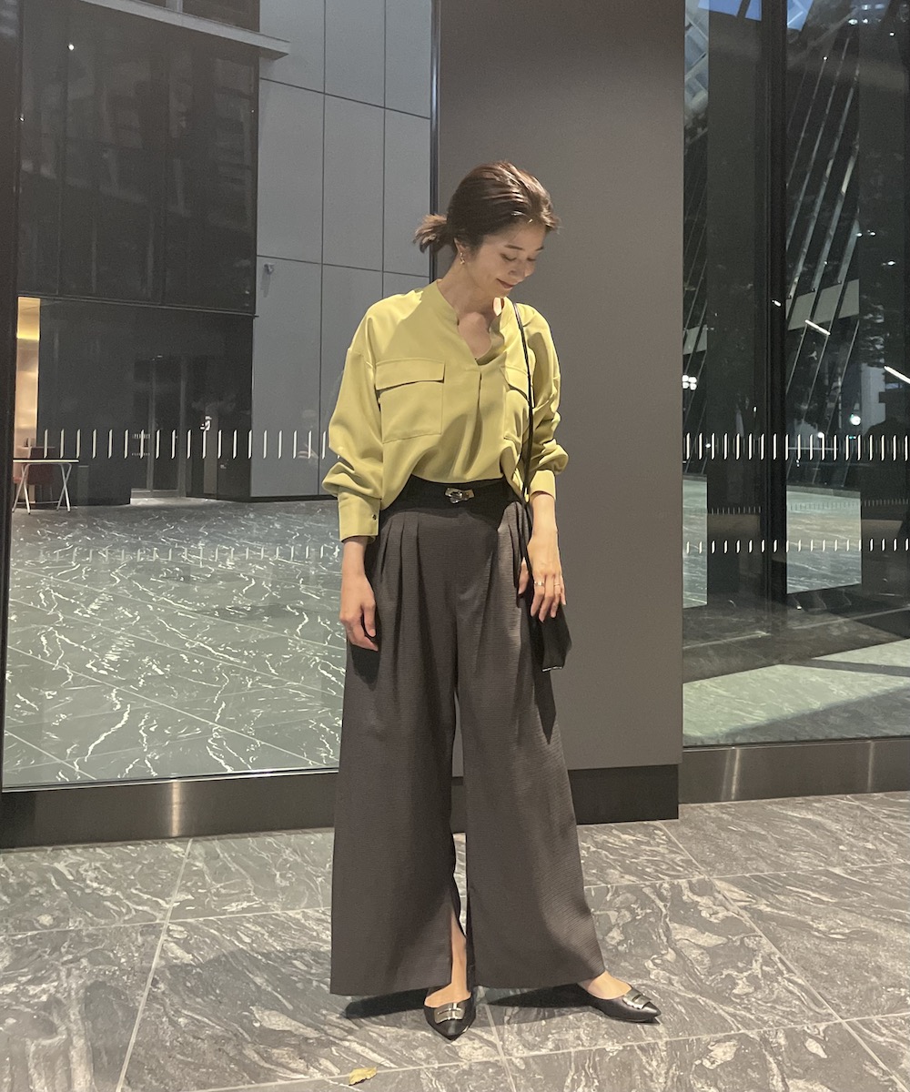 袖ボタン開きスキッパーブラウス | WEBストア | ファッションレンタル【EDIST. CLOSET】