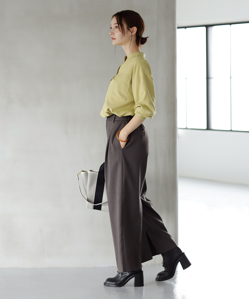 袖ボタン開きスキッパーブラウス | WEBストア | ファッションレンタル【EDIST. CLOSET】