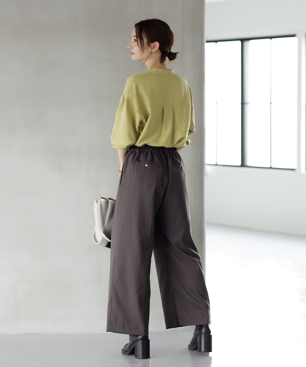 袖ボタン開きスキッパーブラウス | WEBストア | ファッションレンタル【EDIST. CLOSET】