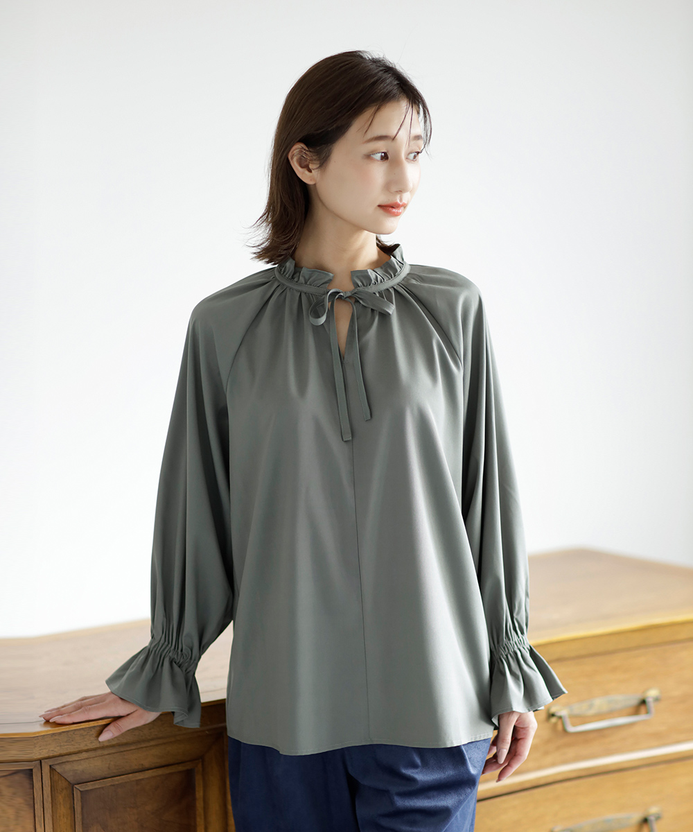 ★30％OFF★ネックフリルとろみブラウス | WEBストア | ファッションレンタル【EDIST. CLOSET】