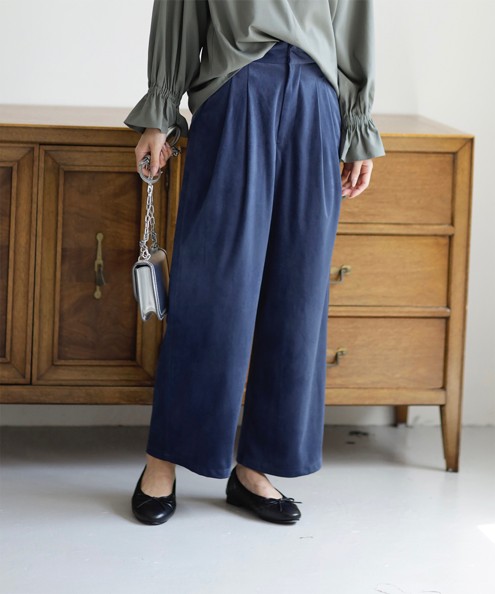 ★30％OFF★しっとり起毛ツータックパンツ | WEBストア | ファッションレンタル【EDIST. CLOSET】